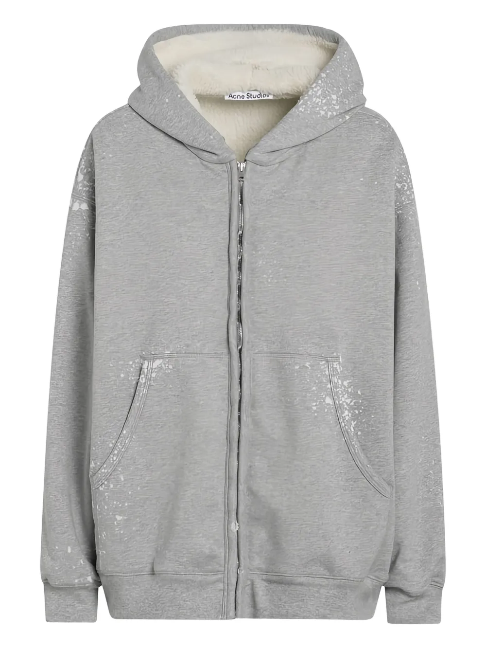 Acne Studios Felpa con cappuccio e zip - Grigio