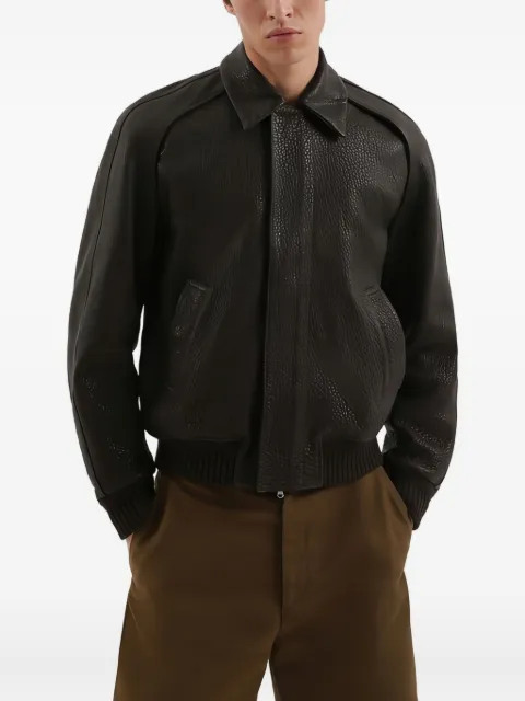 1989 STUDIO press-stud leather jacket