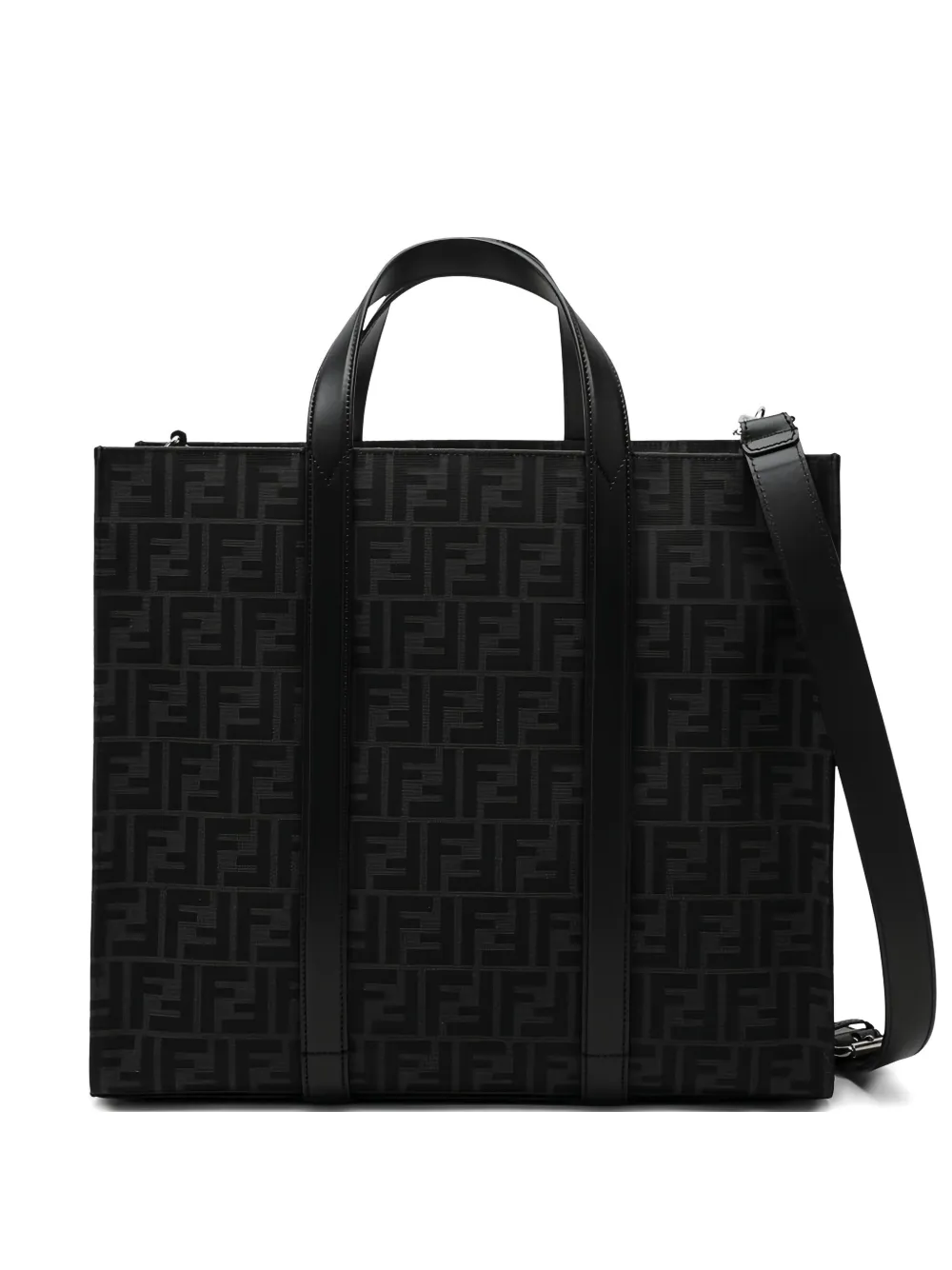 FENDI FF jacquard tote bag | Black | Image 1
