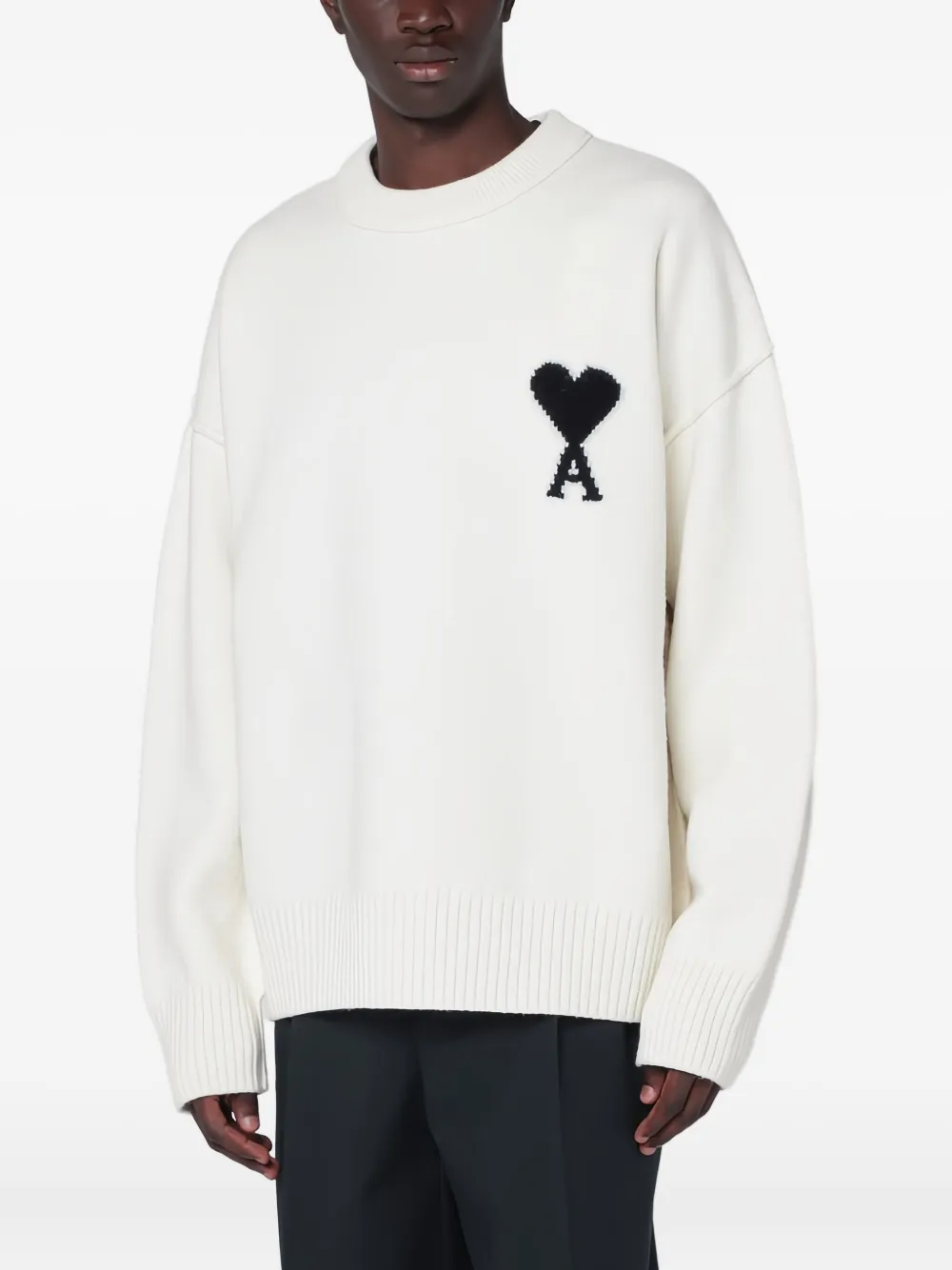 AMI Paris Ami de Coeur sweater Beige