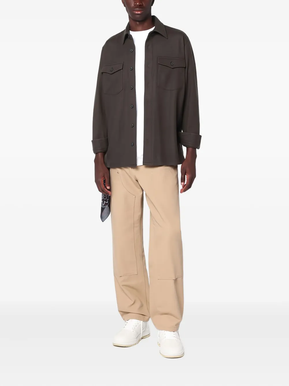 Destin pocket long-sleeve shirt - Groen