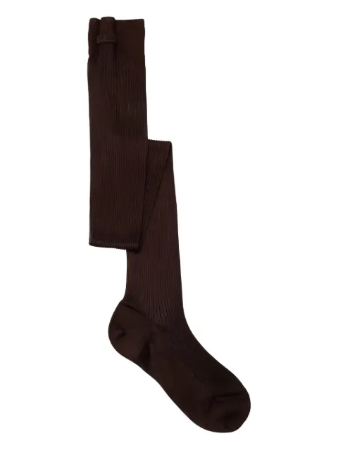 Miu Miu ribbed logo socks