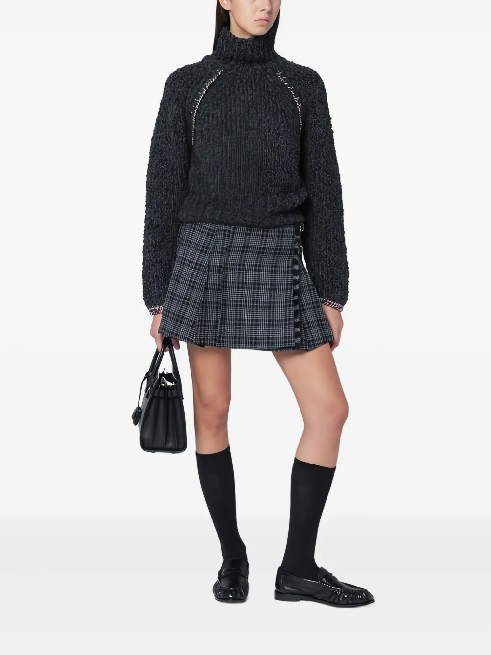 Durazzi Milano High-neck Sweater In Black