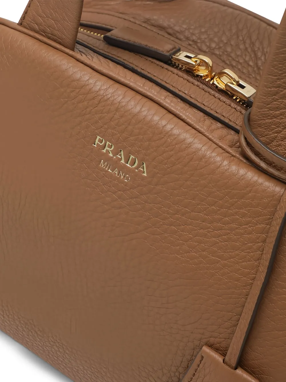 Prada Medium leren shopper Bruin