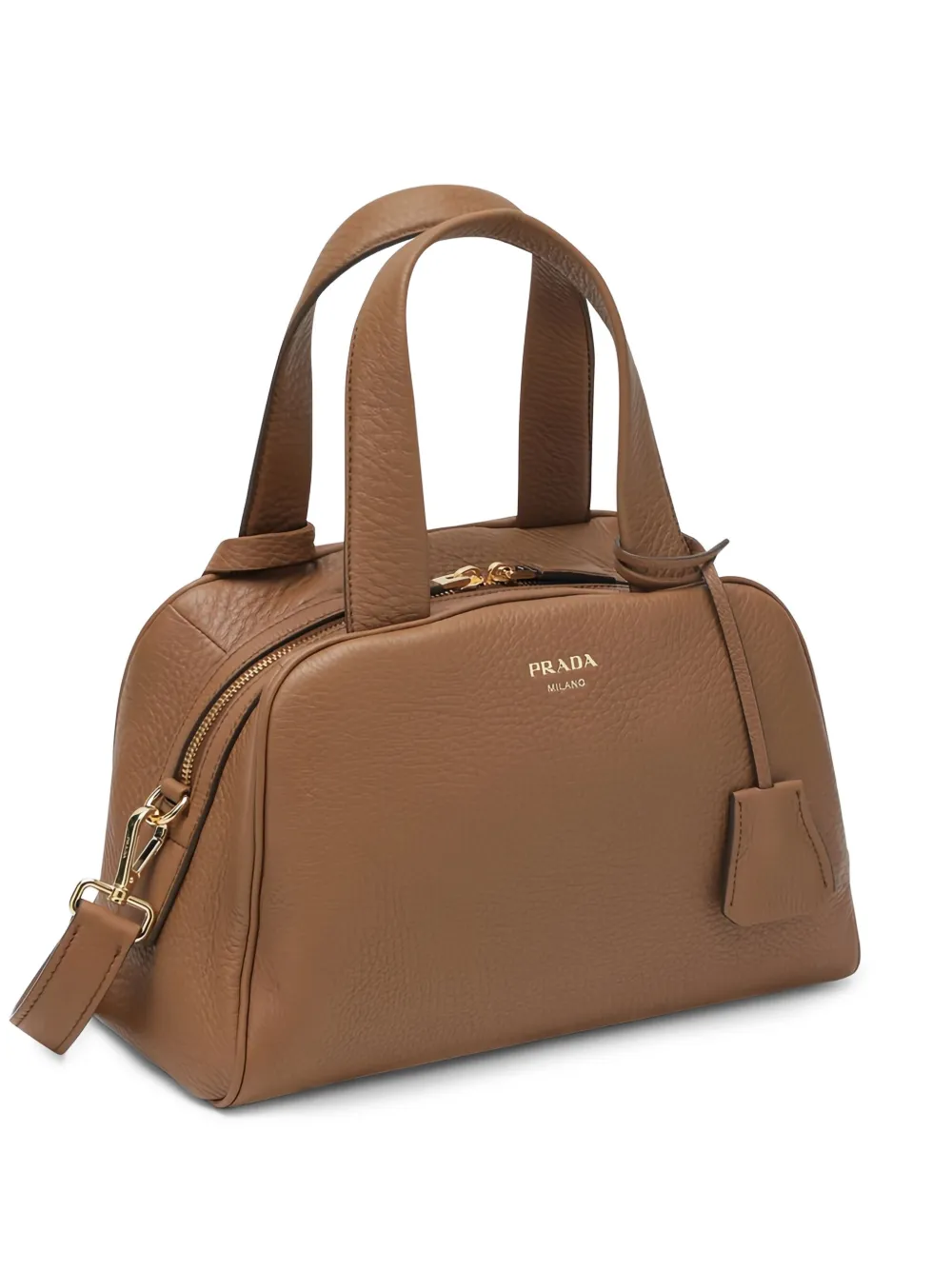 Prada medium leather tote bag | Brown | Image 1