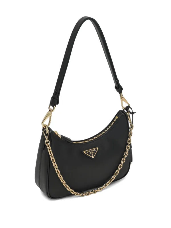 Prada Mini Re-Edition Tote Bag | Black | FARFETCH RO