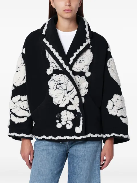 FARM Rio floral-arabesque single-breasted jacket