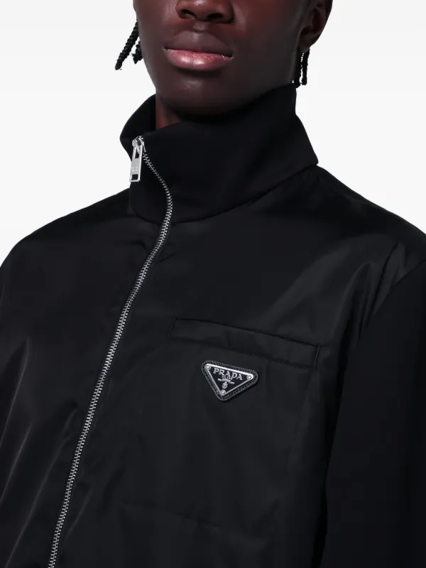 Prada Agasalho Com Placa De Logo | Preto | FARFETCH BR