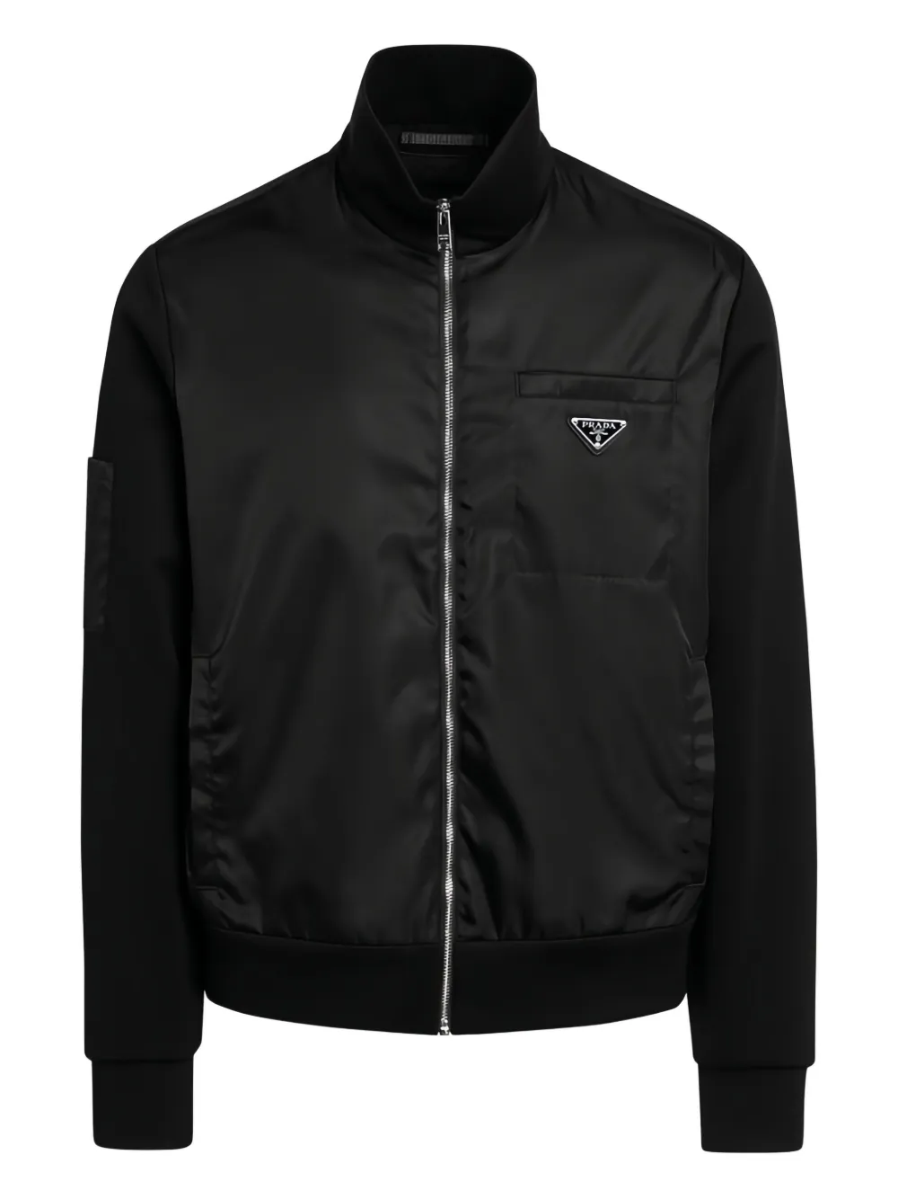 Prada sudadera con placa del logo | negro | Image 1