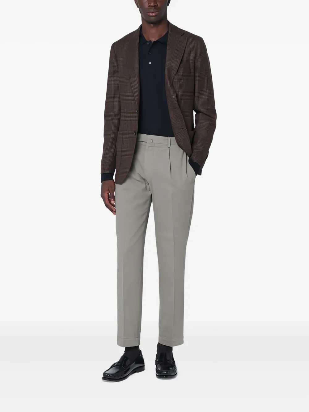Santaniello single-breasted checked blazer | Blazers | Image 2