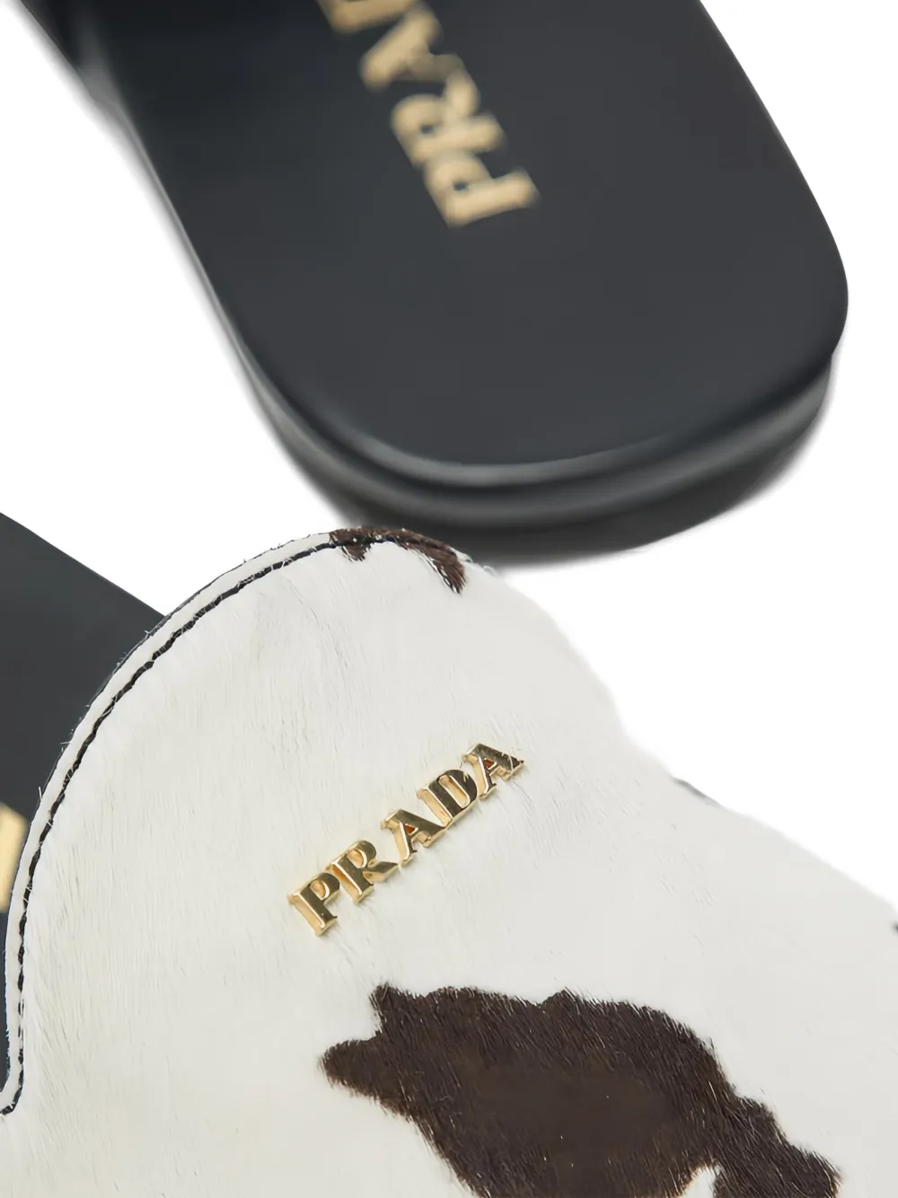 Prada Leren muiltjes Zwart