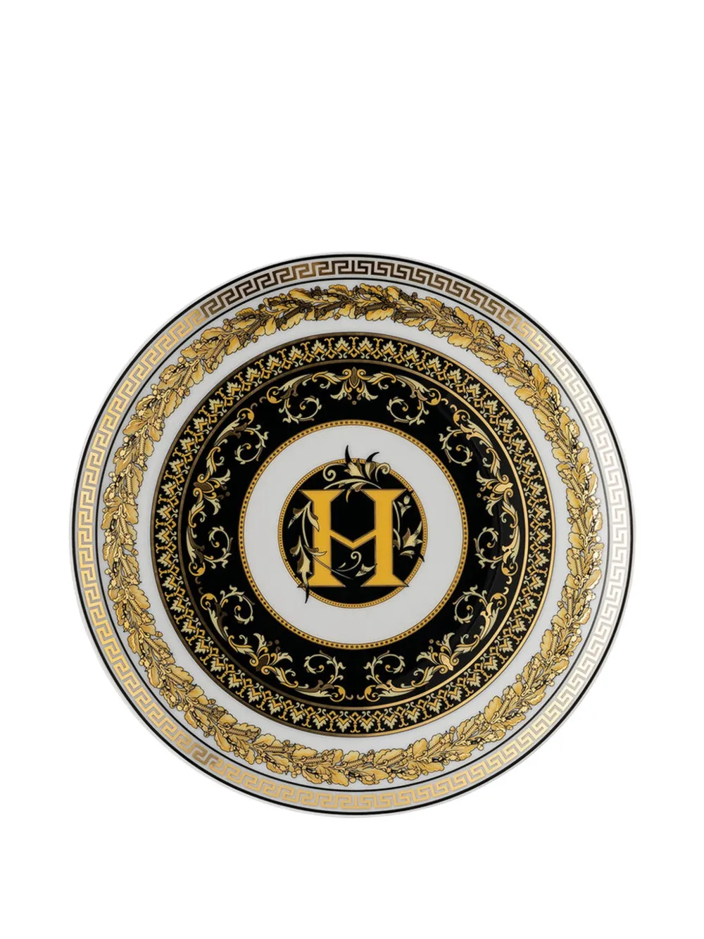 Versace Home Virtus Alphabet H decorated plate | blanco | Image 1
