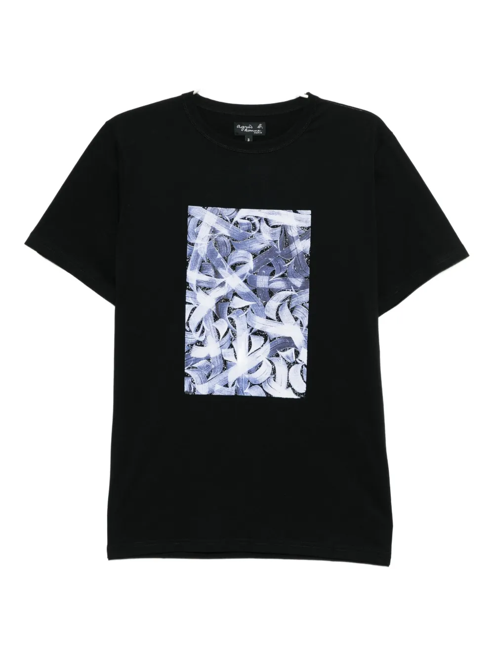 Agnès B. X Creepy Mouse Graphic-print T-shirt In Black