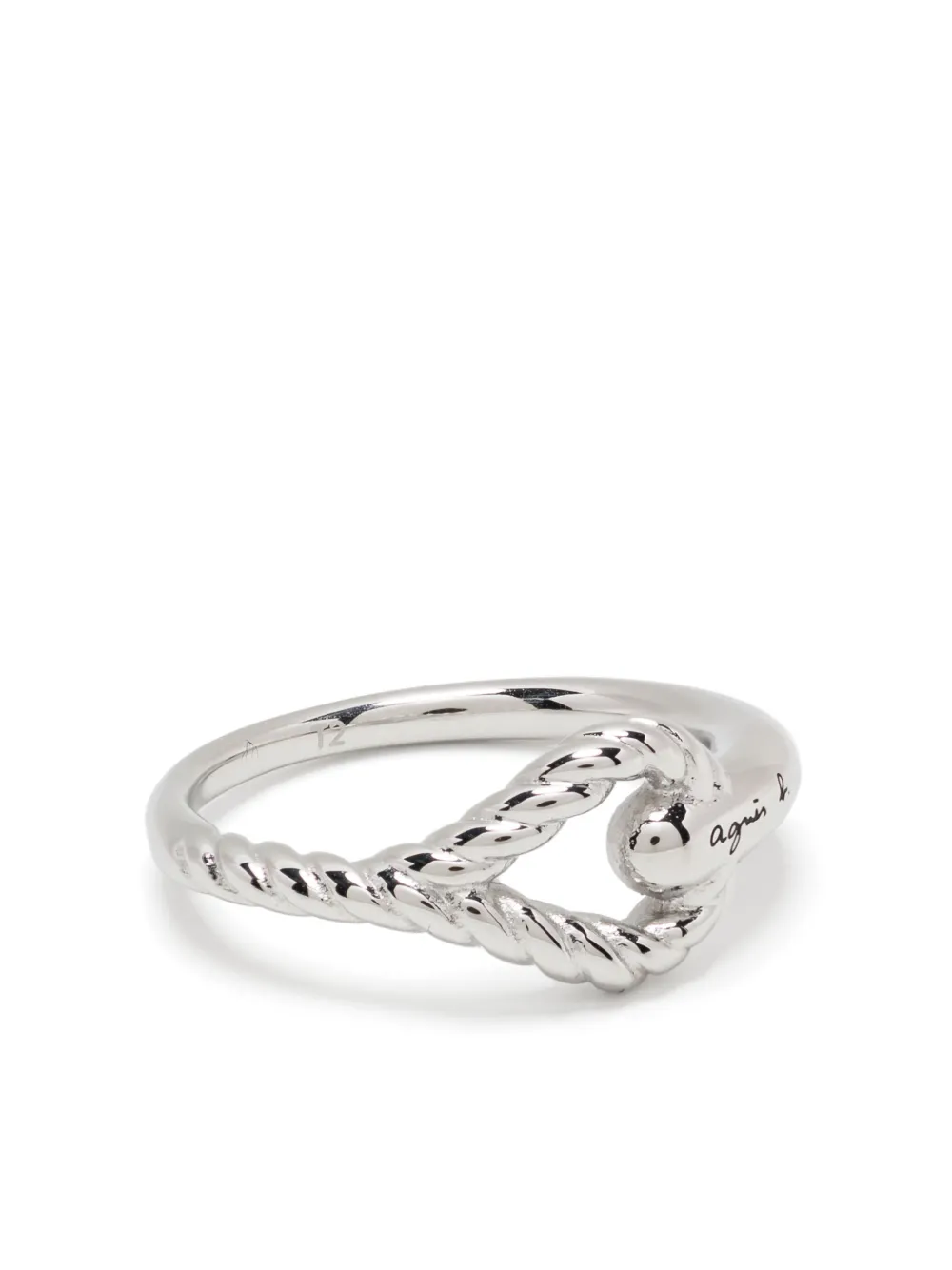 agnès b.  Anchor Knot Twist ring | Silver | Image 1