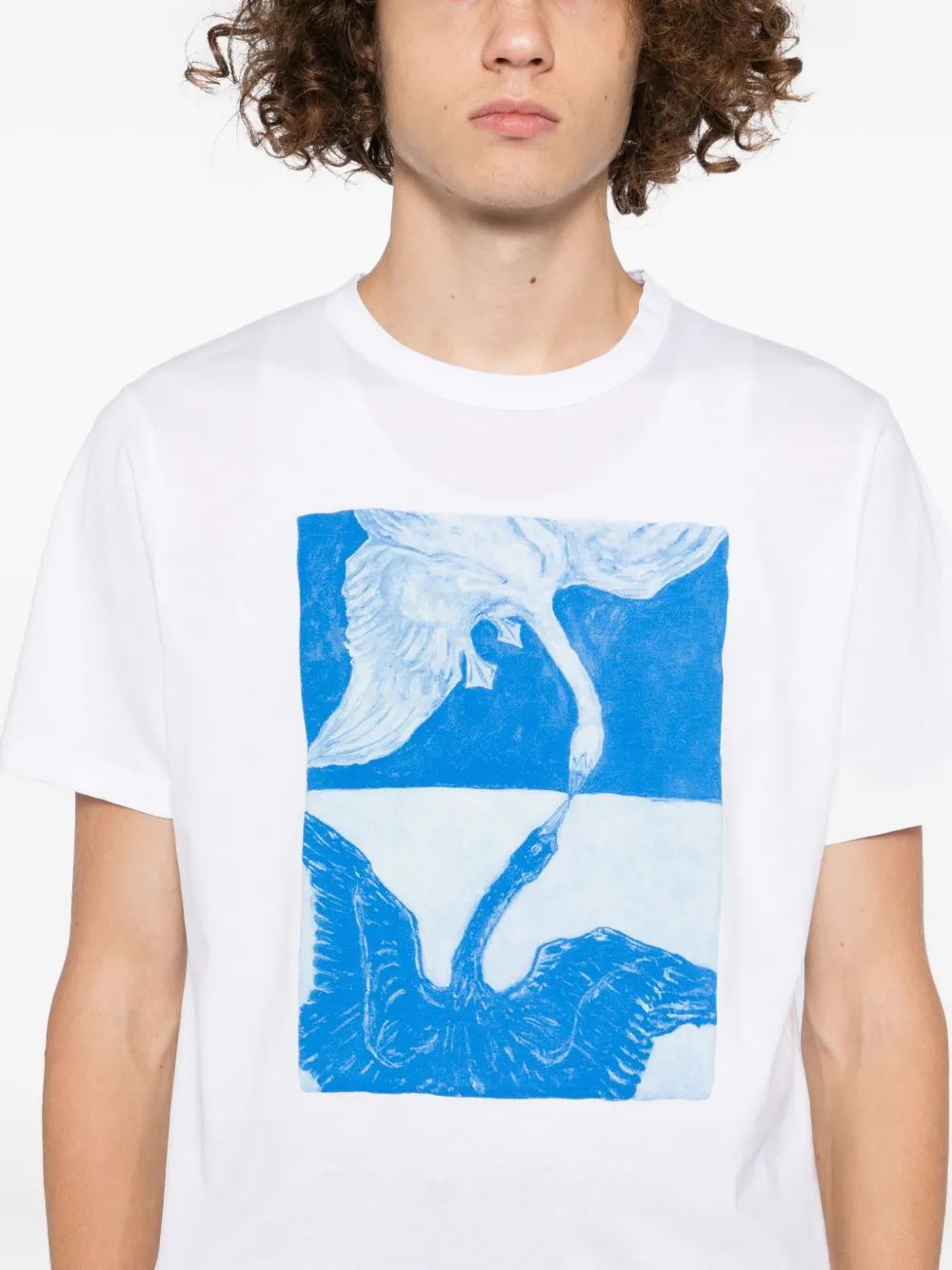 Agnès B. X Brendan Lynch Le Mixte T-shirt In White