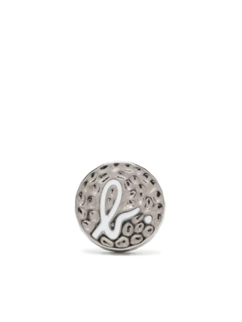 agnès b.  logo-debossed earring