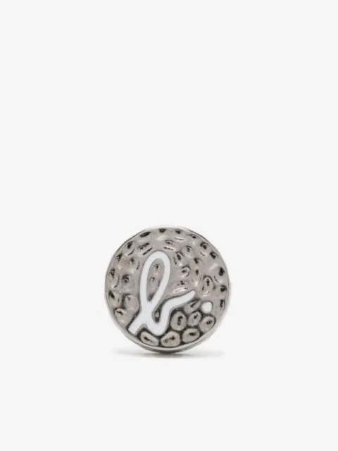 agnès b. logo-debossed earring
