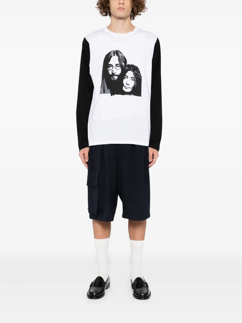 Agnès B. X Rafael Gray Graphic-print T-shirt In White