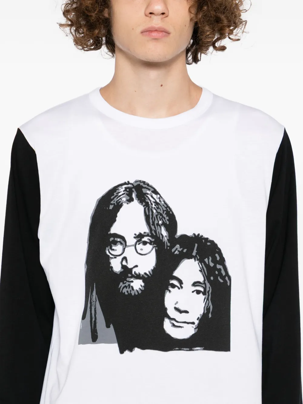 Agnès B. X Rafael Gray Graphic-print T-shirt In White