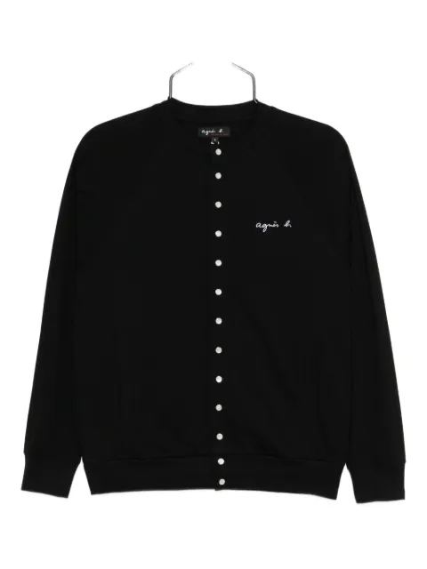 agnès b.  logo-embroidered jacket