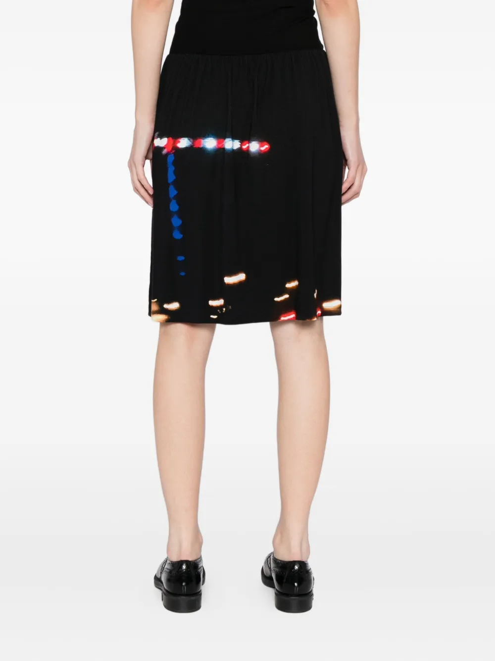 Agnès B. Printed Skirt In Black