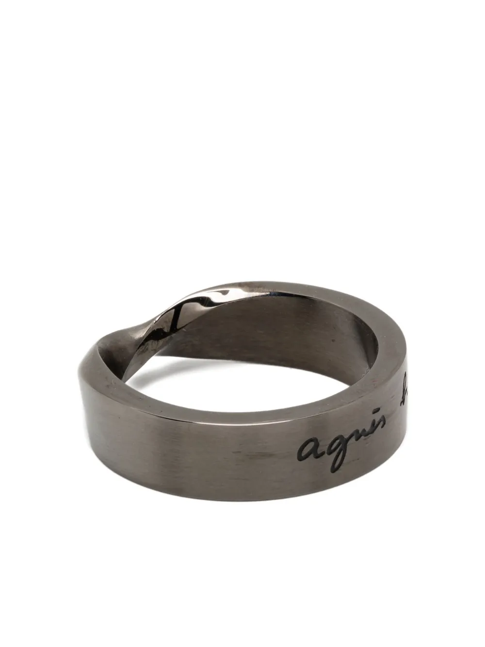 agnès b.  Narrative ring | Black | Image 1