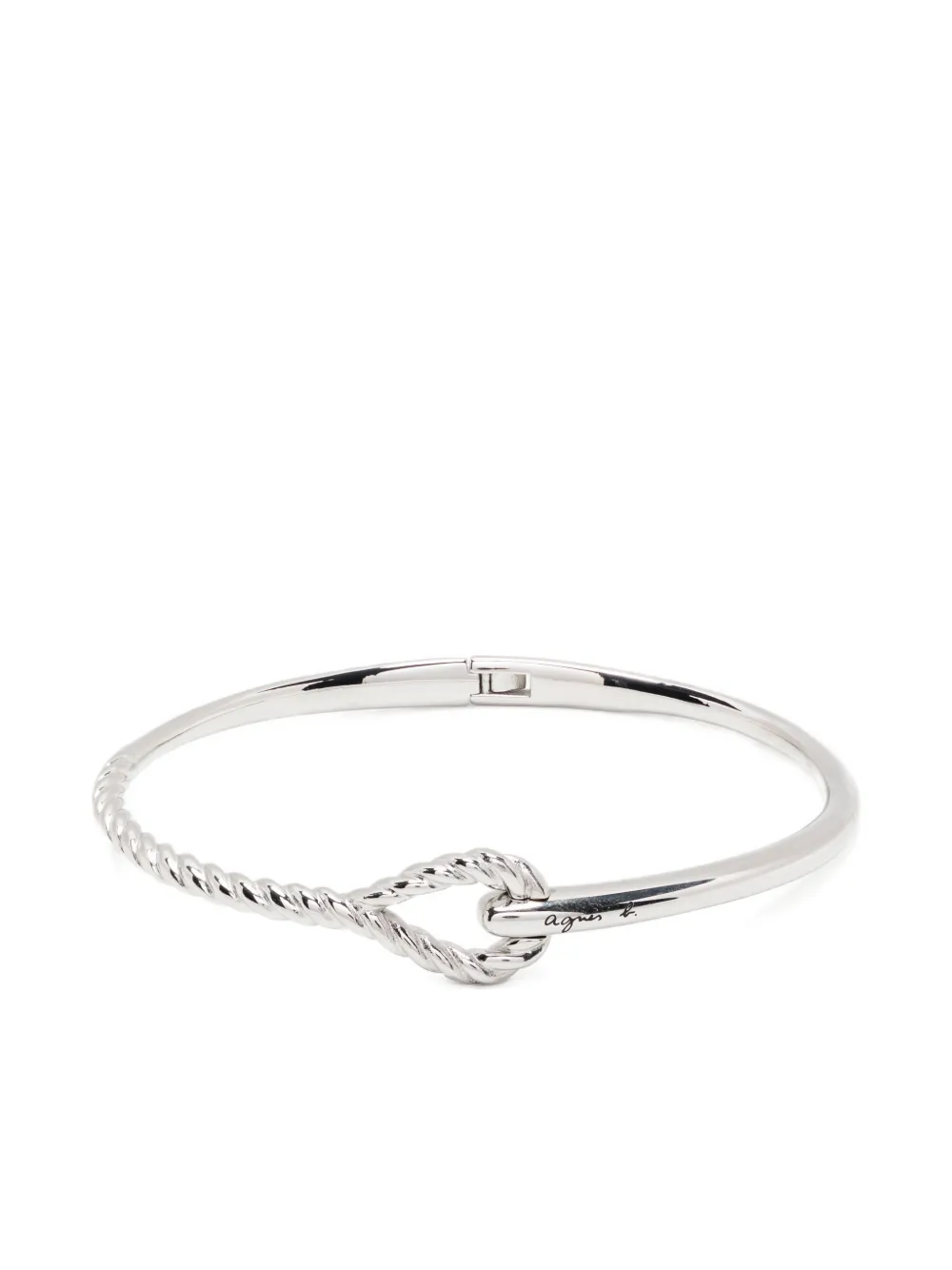 agnès b.  Anchor Knot Twist bangle | Silver | Image 1