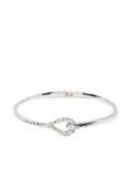 agnès b. Anchor Knot Twist bangle - Silver