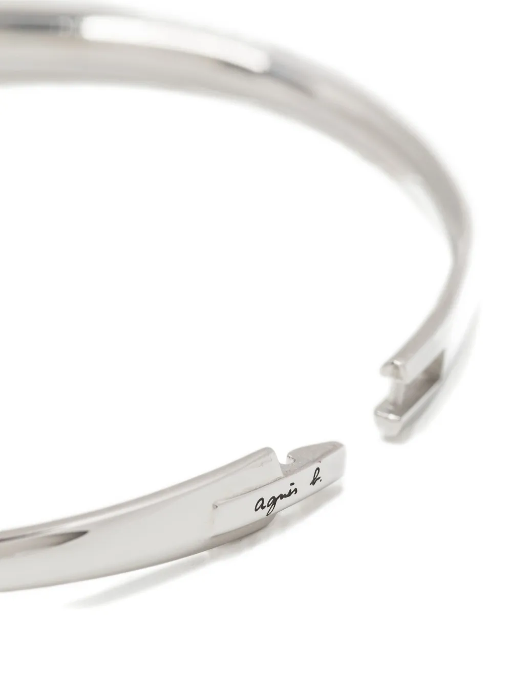 Agnès B. Anchor Knot Twist Bangle In Metallic