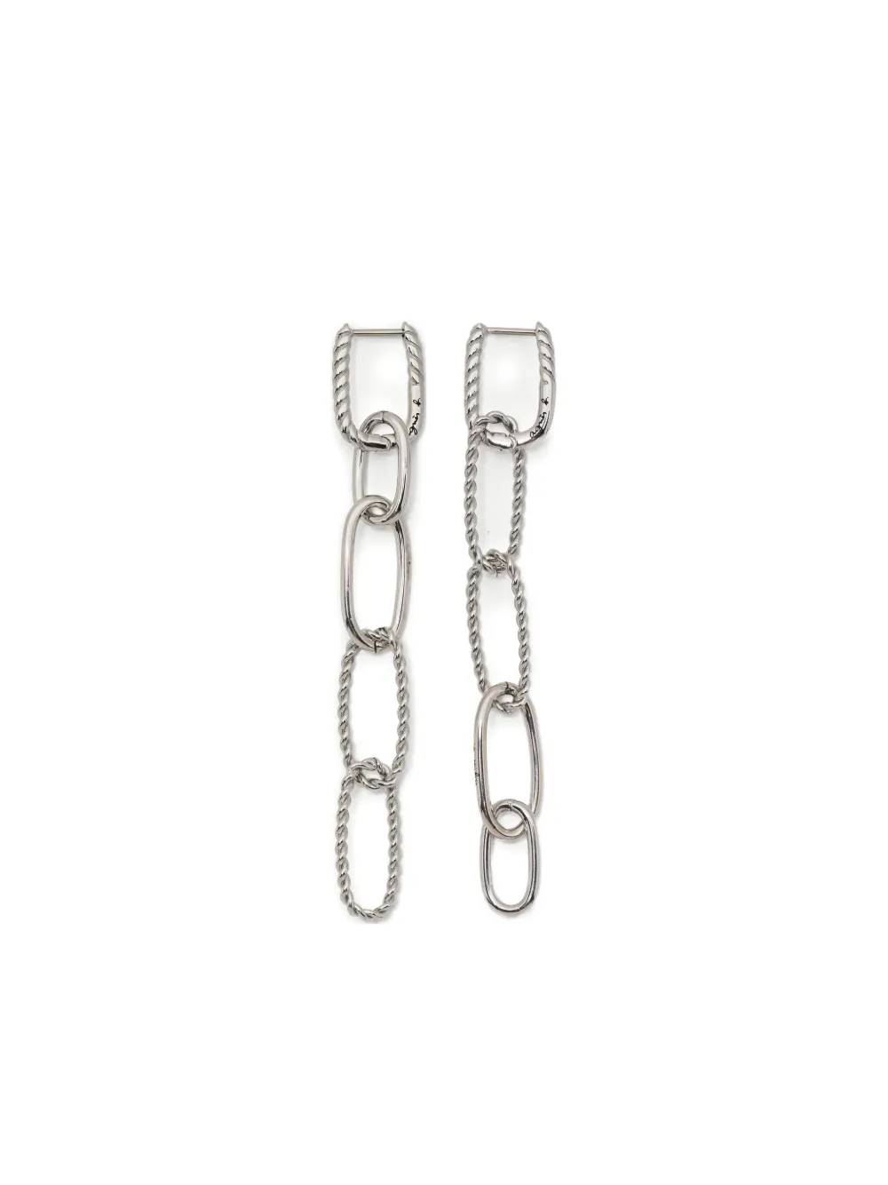 agnès b.  Anchor Knot Twist Hoops earrings | Silver | Image 1