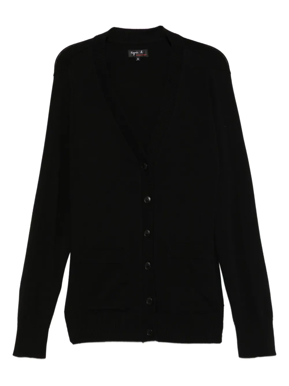 agnès b. Homme cotton cardigan - Black