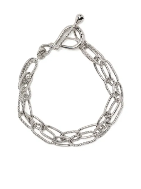 agnès b.  Anchor Knot Twist Hoops bracelet 
