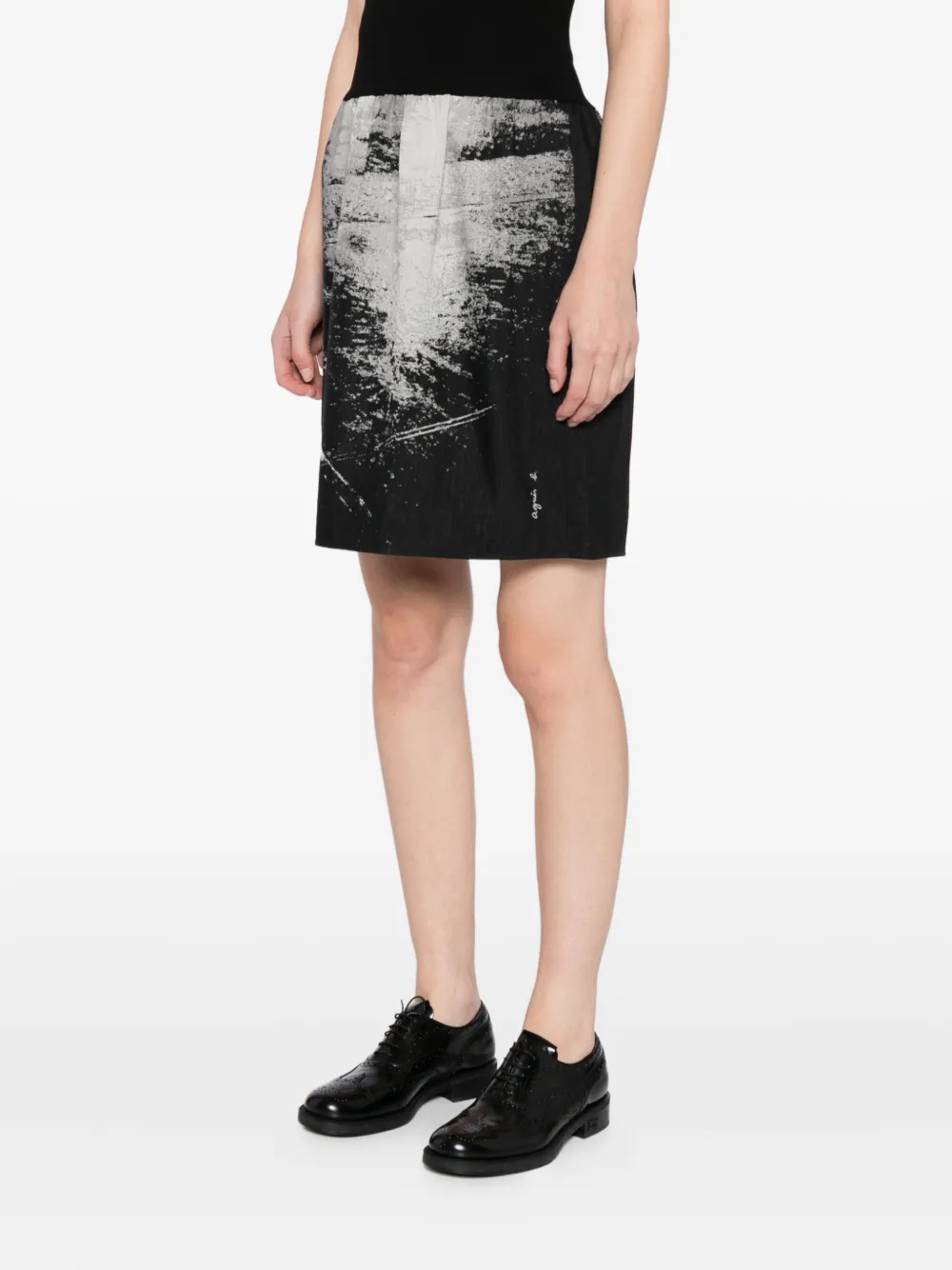 Agnès B. Celena Reflet Skirt In Black