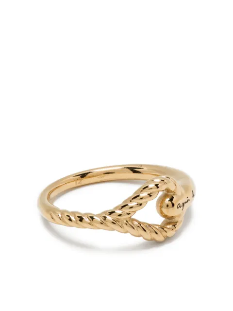 agnès b.  Anchor Knot Twist ring 