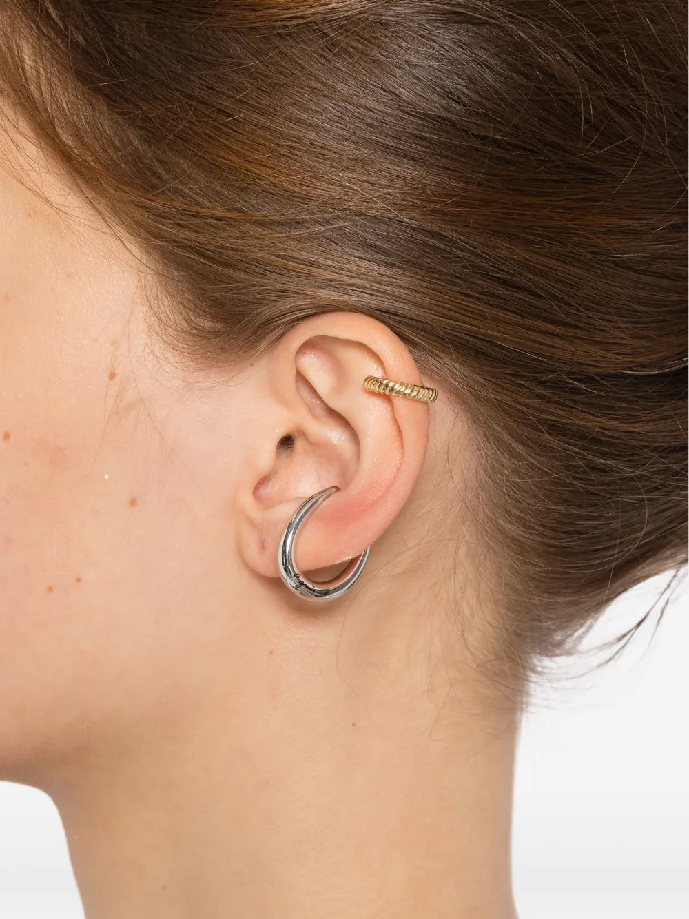 agnès b.  set de dos aretes ear-cuff en dos tonos | Image 2