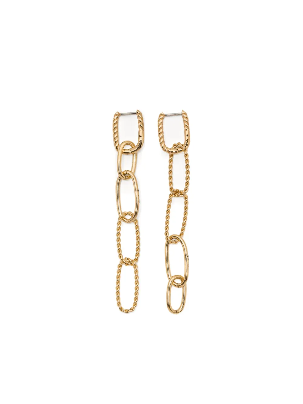 agnès b.  Anchor Knot Twist Hoops earrings | Gold | Image 1