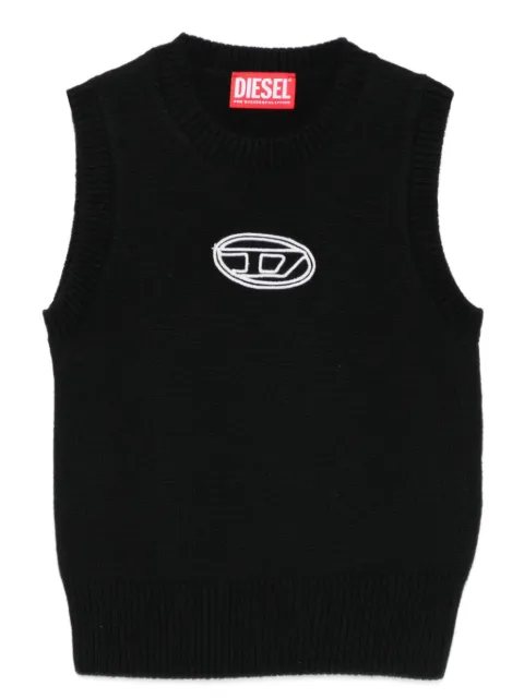 Diesel Kids logo-embroidered vest