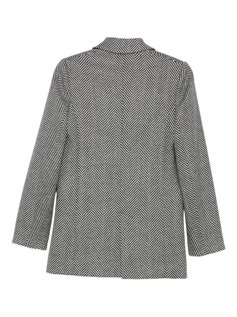 Forte Forte Herringbone-pattern Blazer In Gray