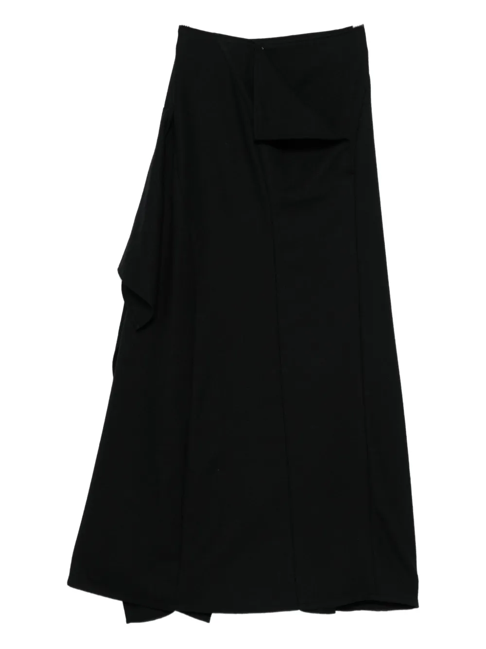 Yohji Yamamoto Panelled Skirt In Animal Print