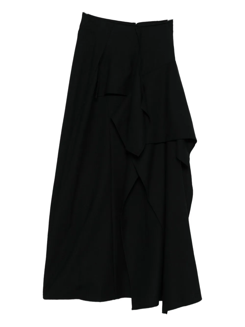 Yohji Yamamoto Panelled Skirt In Animal Print