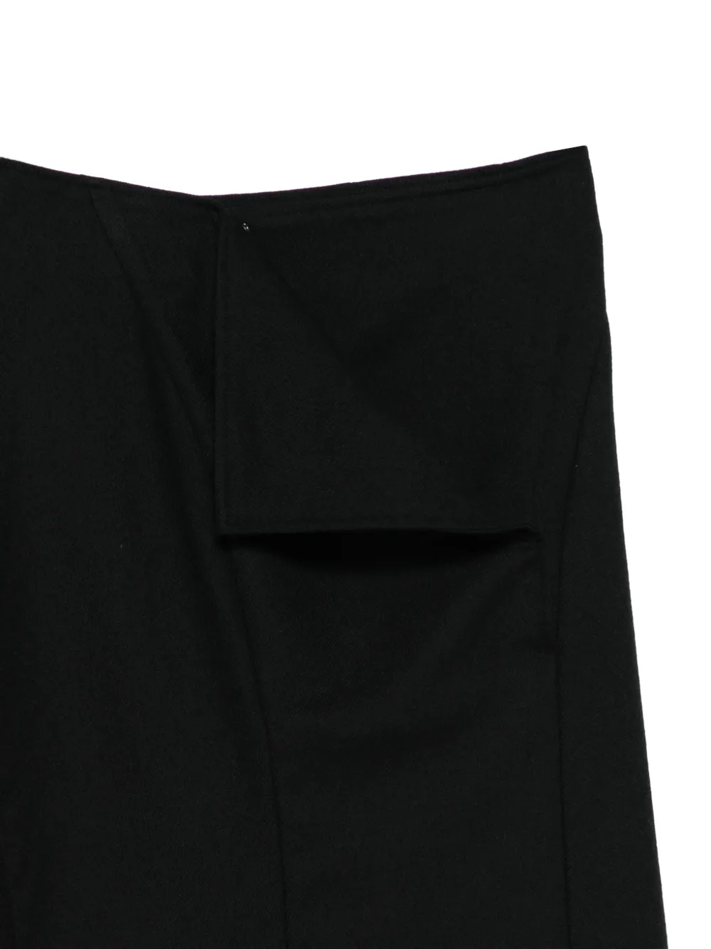 Yohji Yamamoto Rok met vlakken Zwart