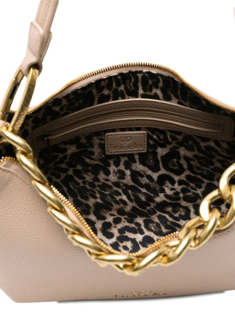 Braccialini Chain-detail Shoulder Bag In Neutral