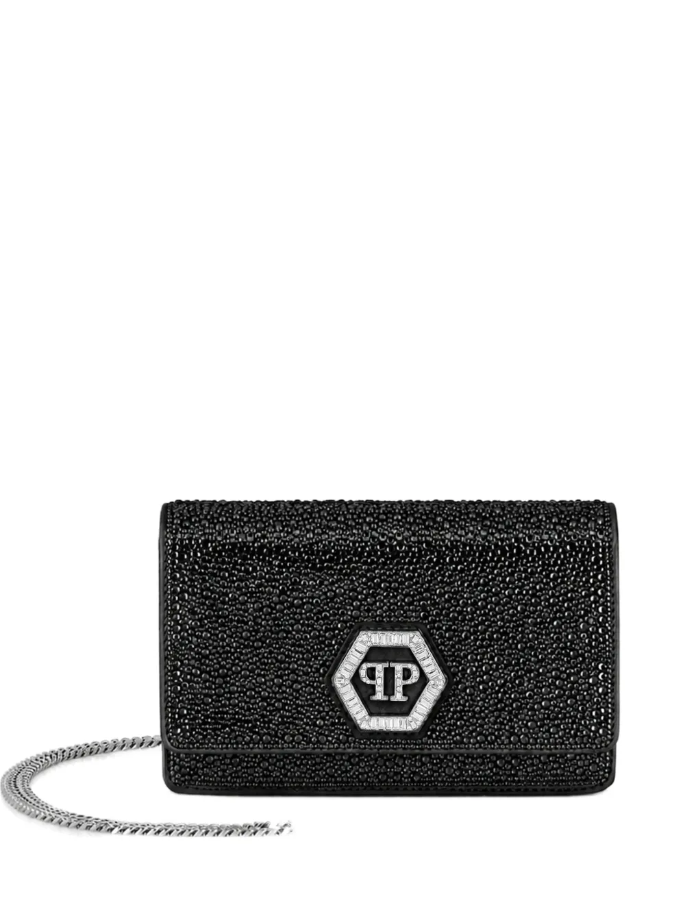 Philipp Plein Hexagon bag mix strass - Nero