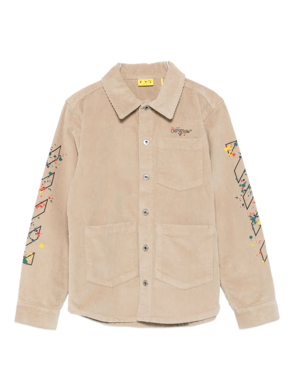 Off-White Kids corduroy shirt jacket - ニュートラル Off-White Kids corduroy shirt jacket - ニュートラル