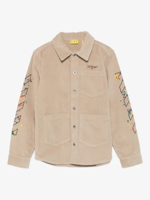 Off-White Kids corduroy shirt jacket