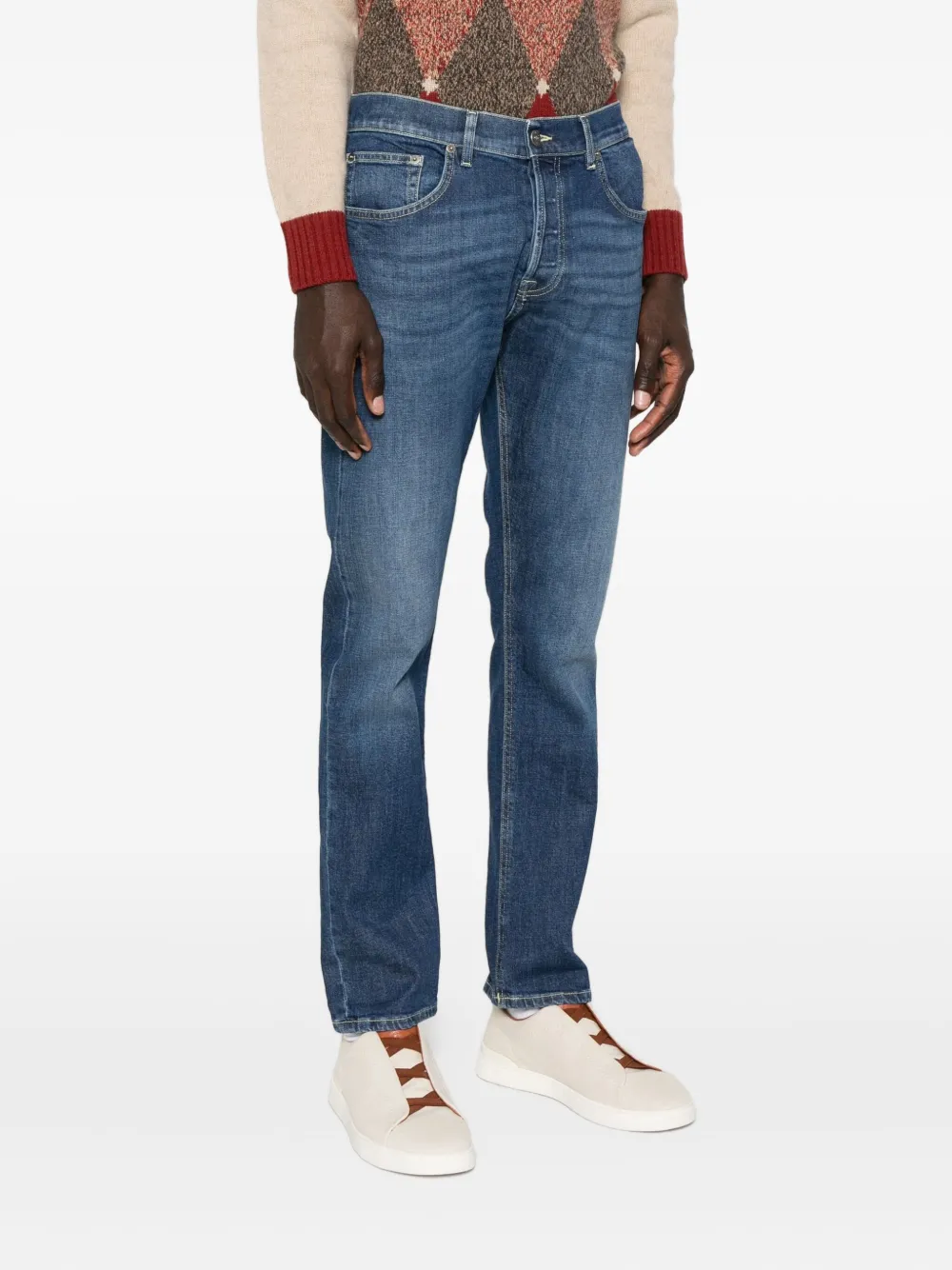 DONDUP Jeans met knopen Blauw