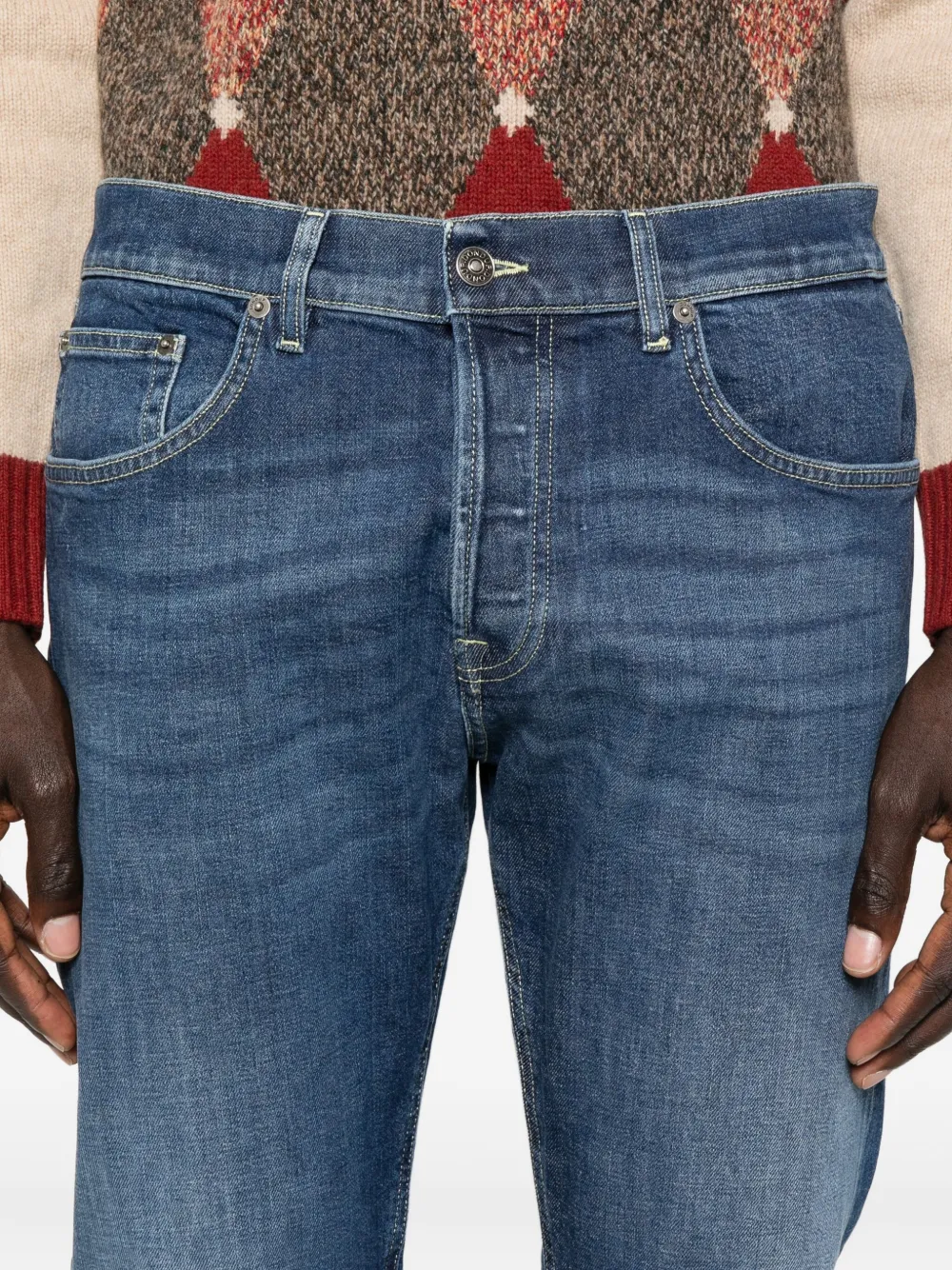 DONDUP Jeans met knopen Blauw