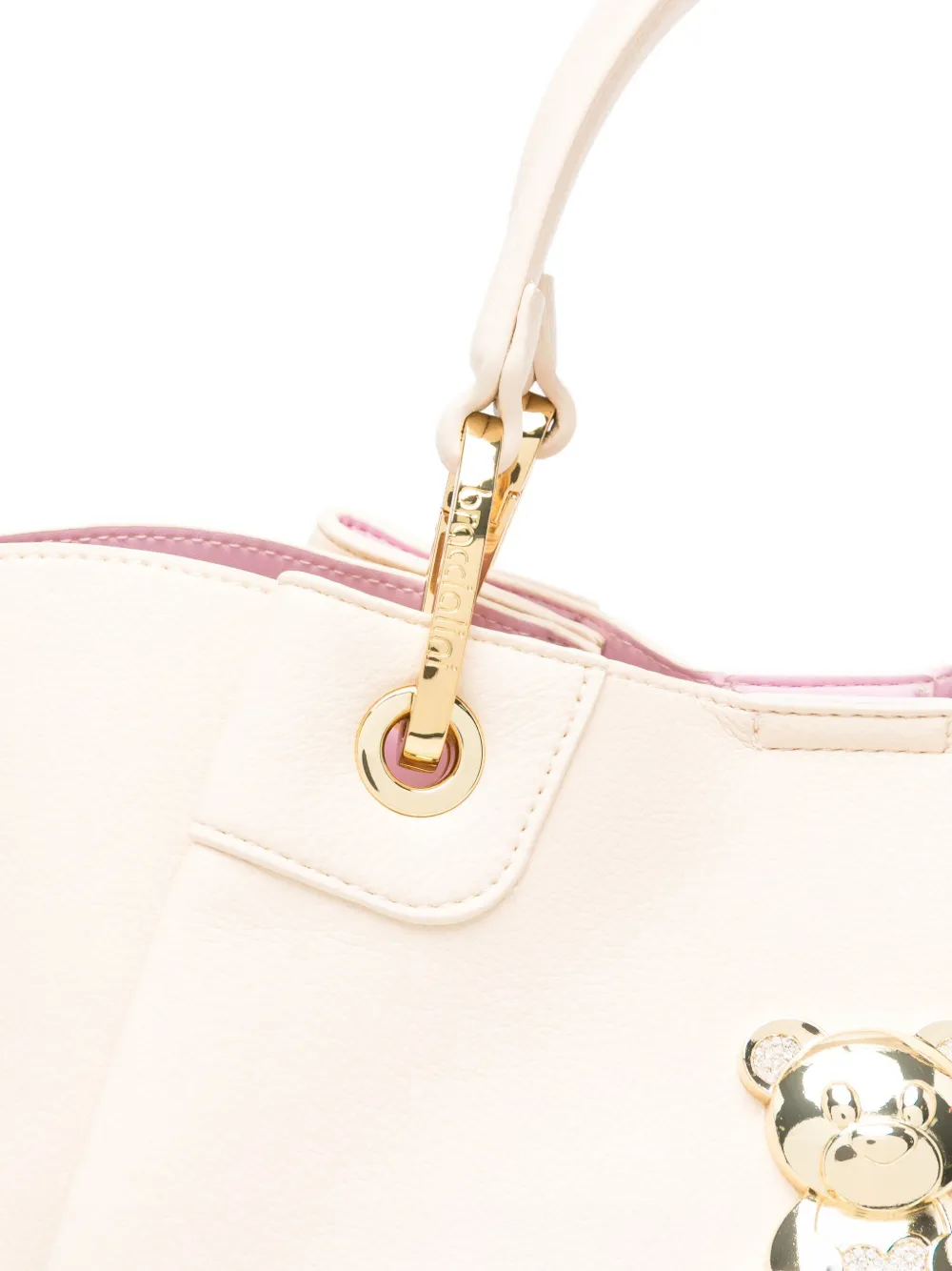 Braccialini Teddy-appliqué Tote Bag In White