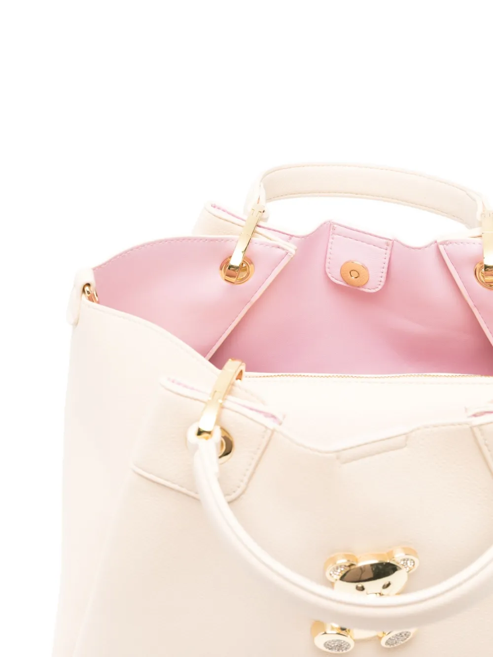 Braccialini Teddy-appliqué Tote Bag In White