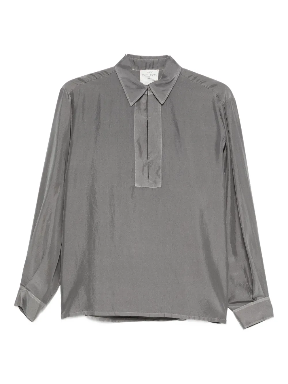 Forte Forte Blusa in seta - Grigio
